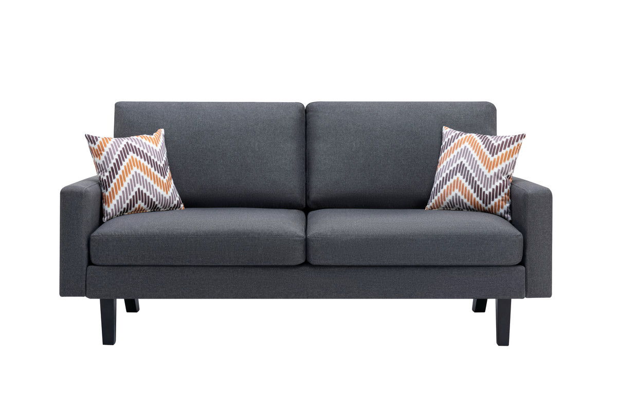 Bahamas - Minimalistic Sofa With 2 Throw Pillows