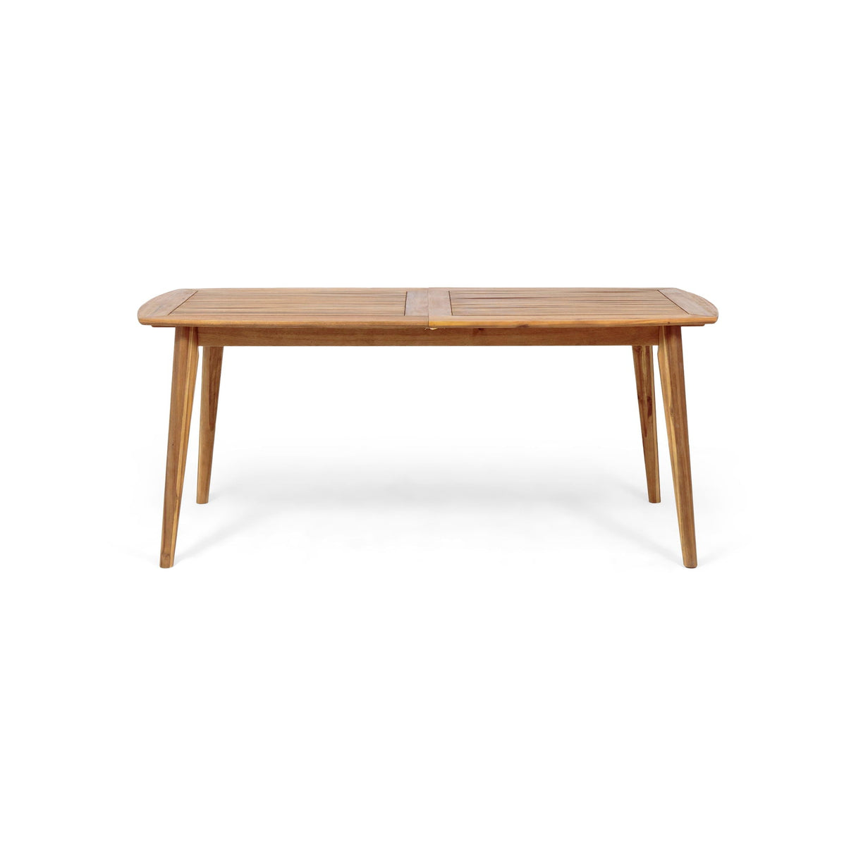 Placidity - Outdoor Expandable Dining Table With Slatted Tabletop And Tapered Legs - Best Buy Furniture
