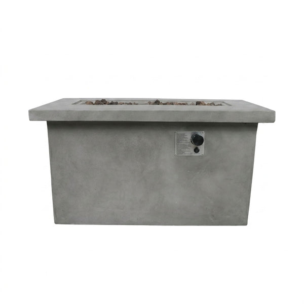 Propane / Natural Gas Outdoor Fire Pit Table - Gray