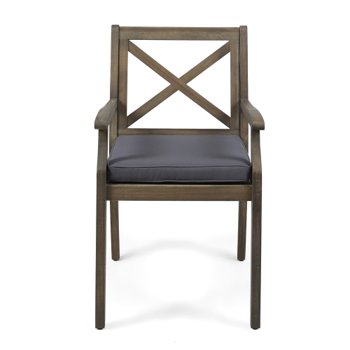 Perla Patio Dining Chair Set - 2 Pieces with Cushions