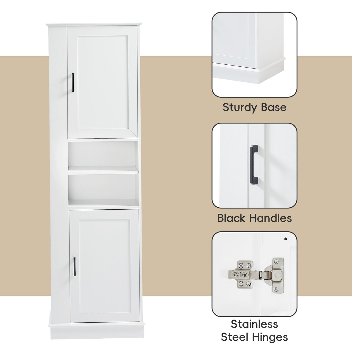 Tall Bathroom Storage Cabinet