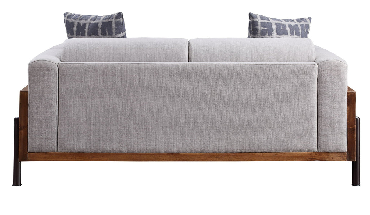 Pelton - Loveseat With 2 Toss Pillows - Walnut - Best Buy Furniture