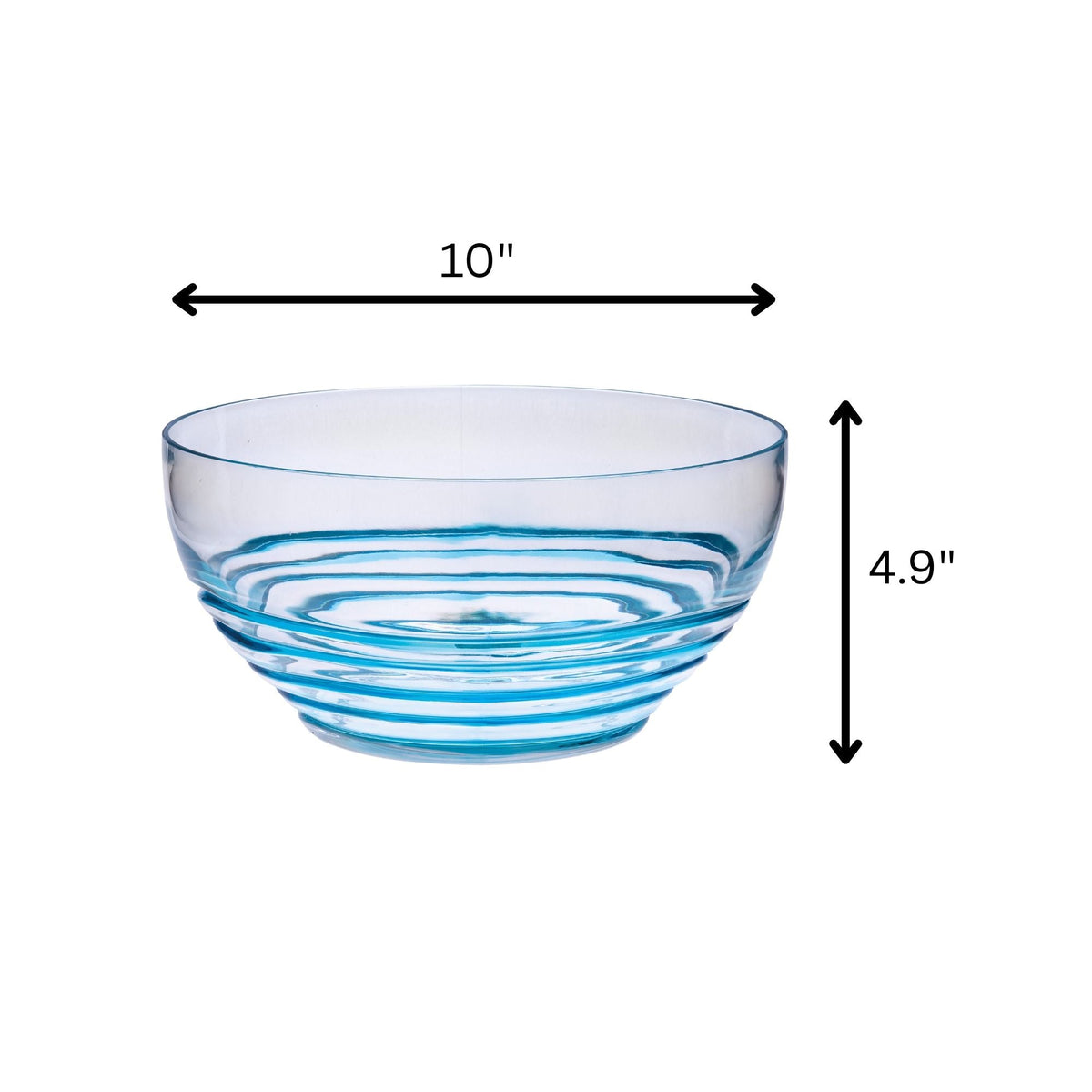 California Drinkware Swirl Acrylic Serving Bowls with Unbreakable Design - view 4
