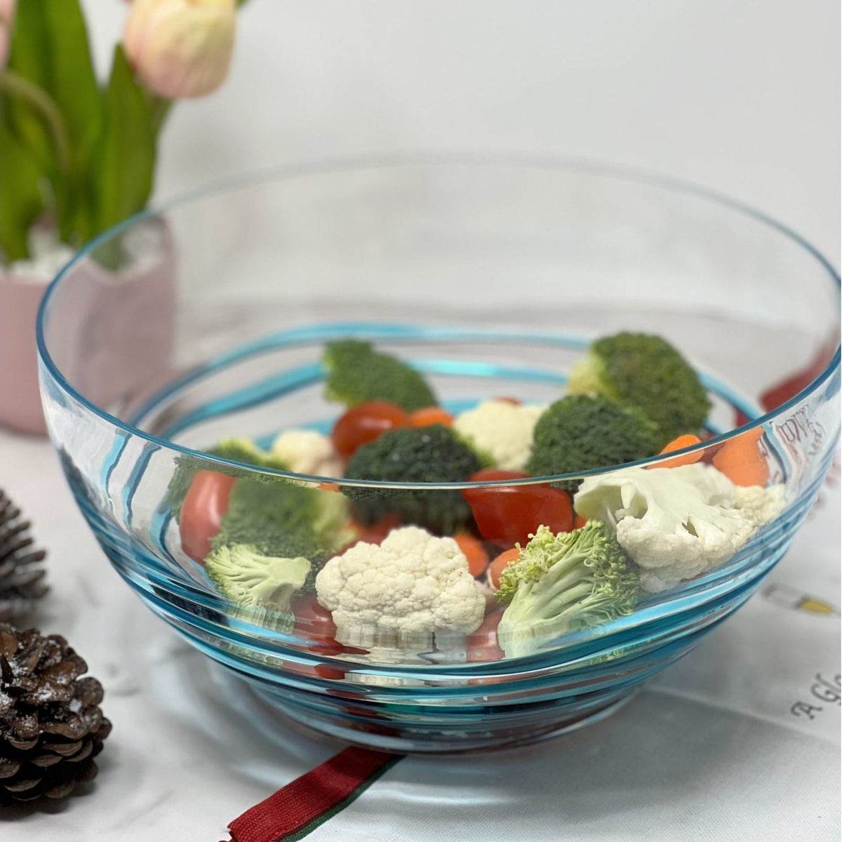 California Drinkware Swirl Acrylic Serving Bowls with Unbreakable Design - view 5