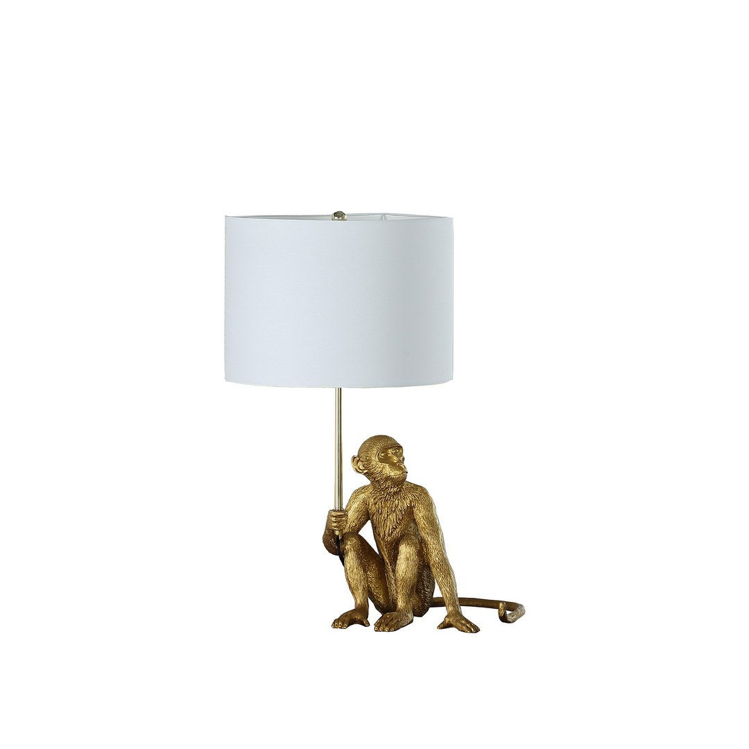 California Home Golden Monkey Table Lamp with Polyresin Base - view 3