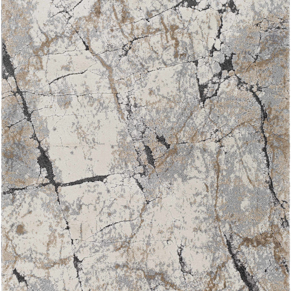 Cavetown Gray Marble Thick Rug