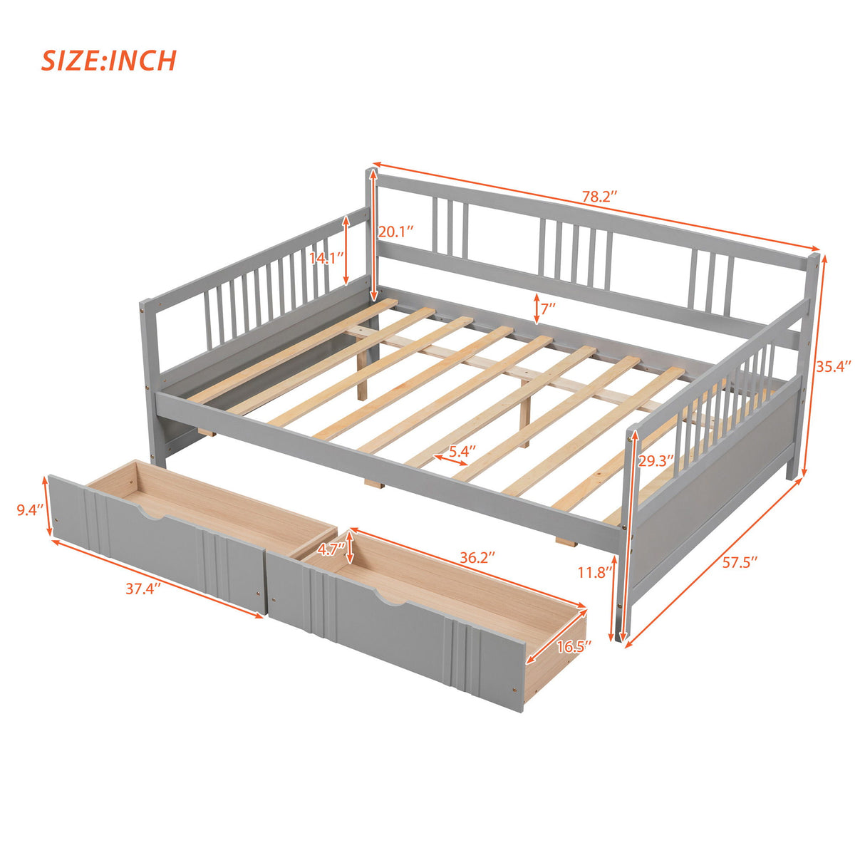 Multifunctional Modern Daybed