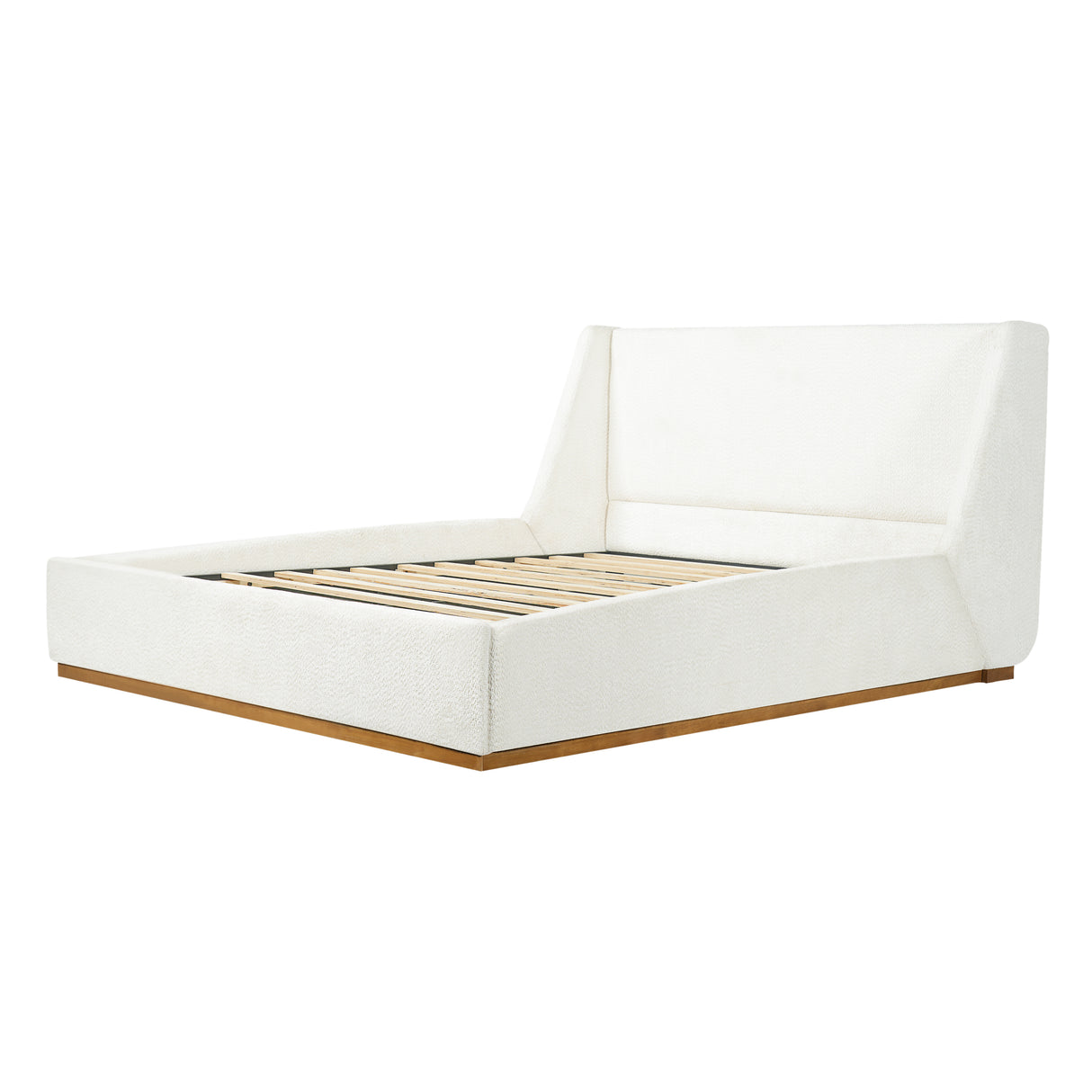 Luxury Upholstered Bed with Wings