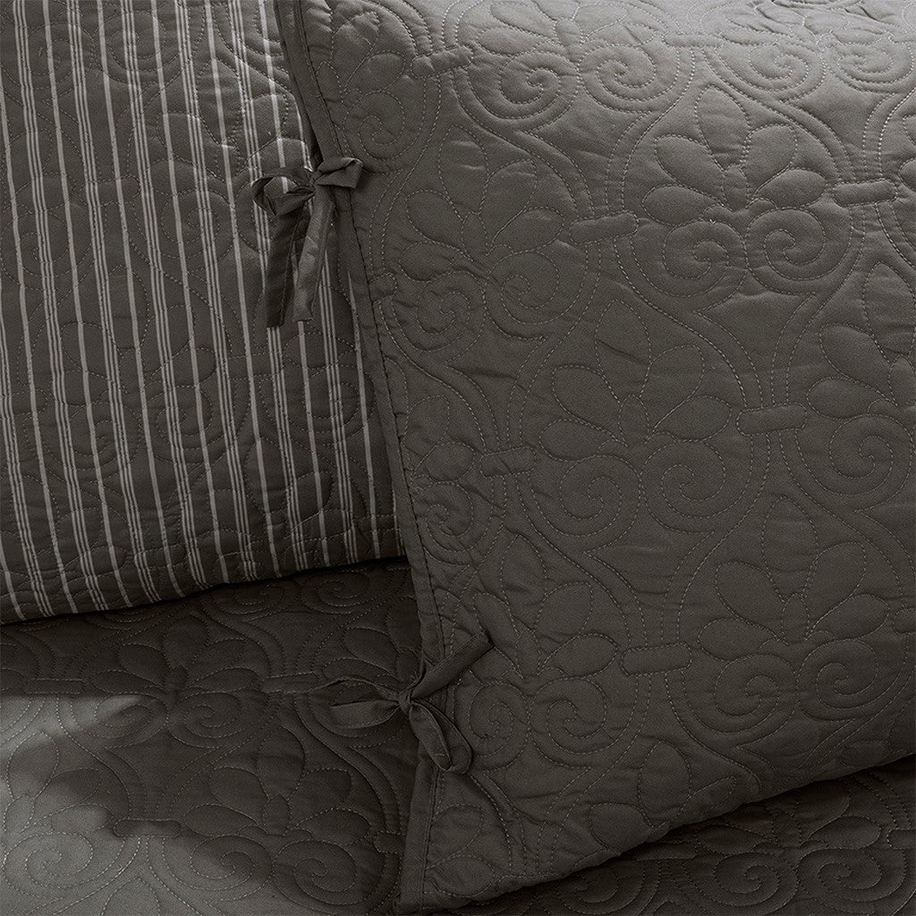 6 Piece Reversible Daybed Cover Set Dark