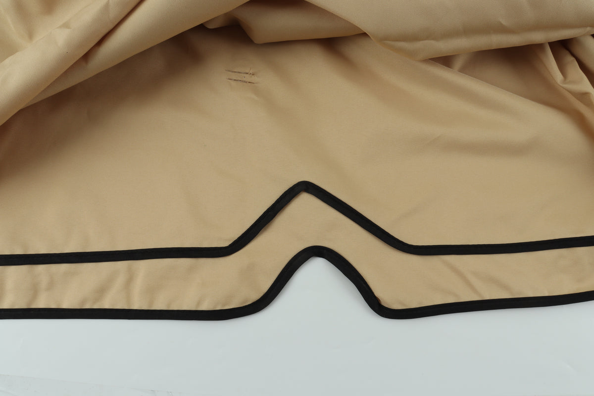 13x10 Ft Patio Double Roof Gazebo Replacement Canopy Top Fabric, Khaki