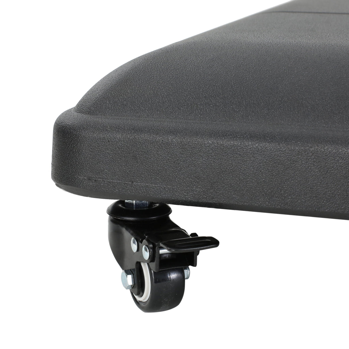 Wheelie - Stylish Square Umbrella Base With Stainless Steel Pole Handle