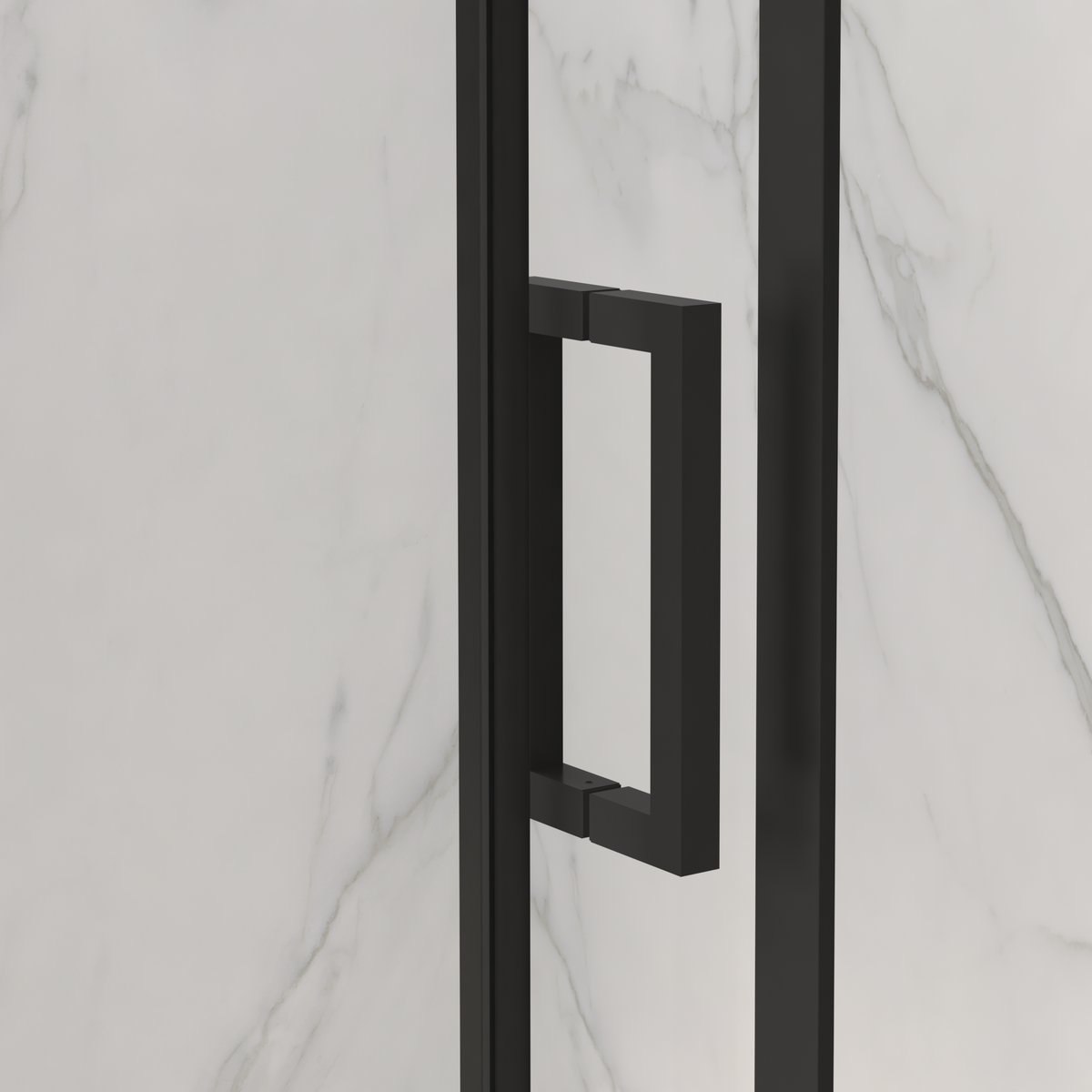 Frameless Sliding Shower Door - 5/16" Thick Tempered Glass