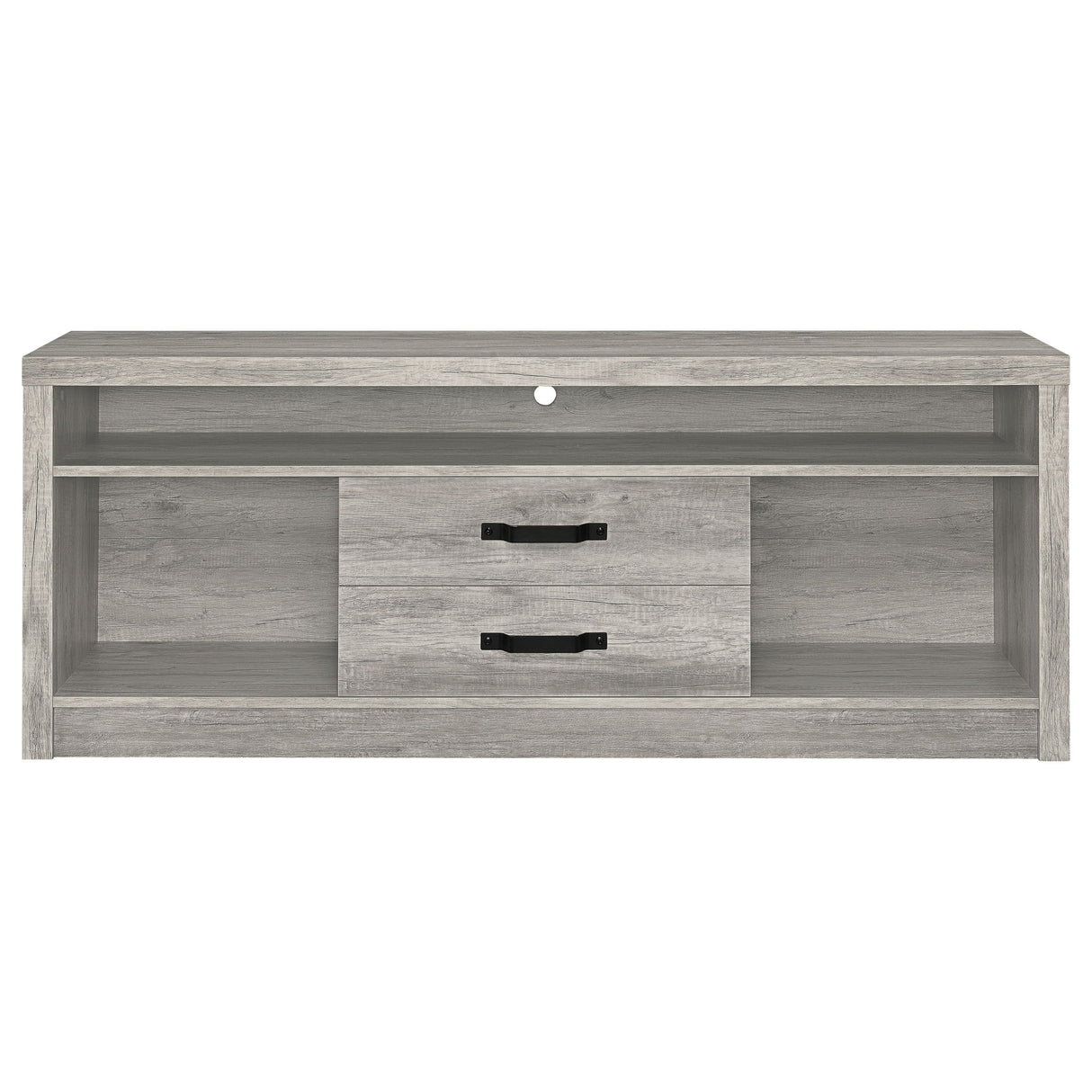 Bergeron - 2 Drawer TV Stand - Driftwood