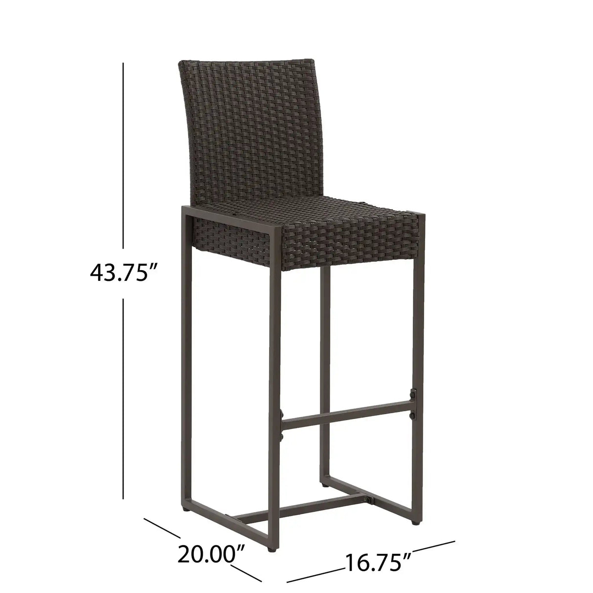 Outdoor Barstool With Hand Crafted Details (Set of 2) - Best Buy Furniture