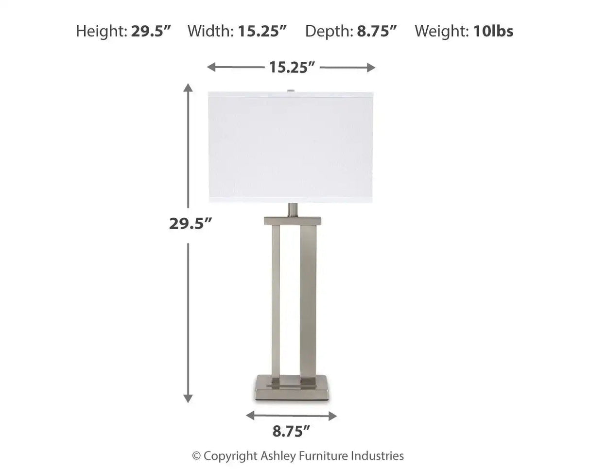 Aniela - Metal Table Lamp Set