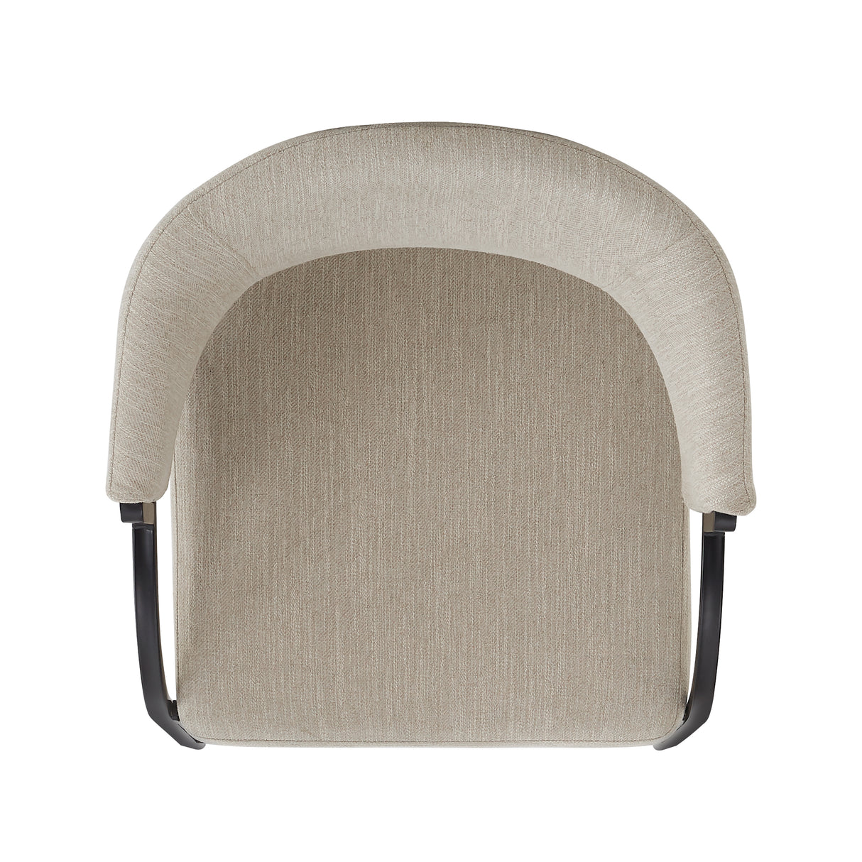 25'' Seat Height Modern Fabric Bar Stools with Back