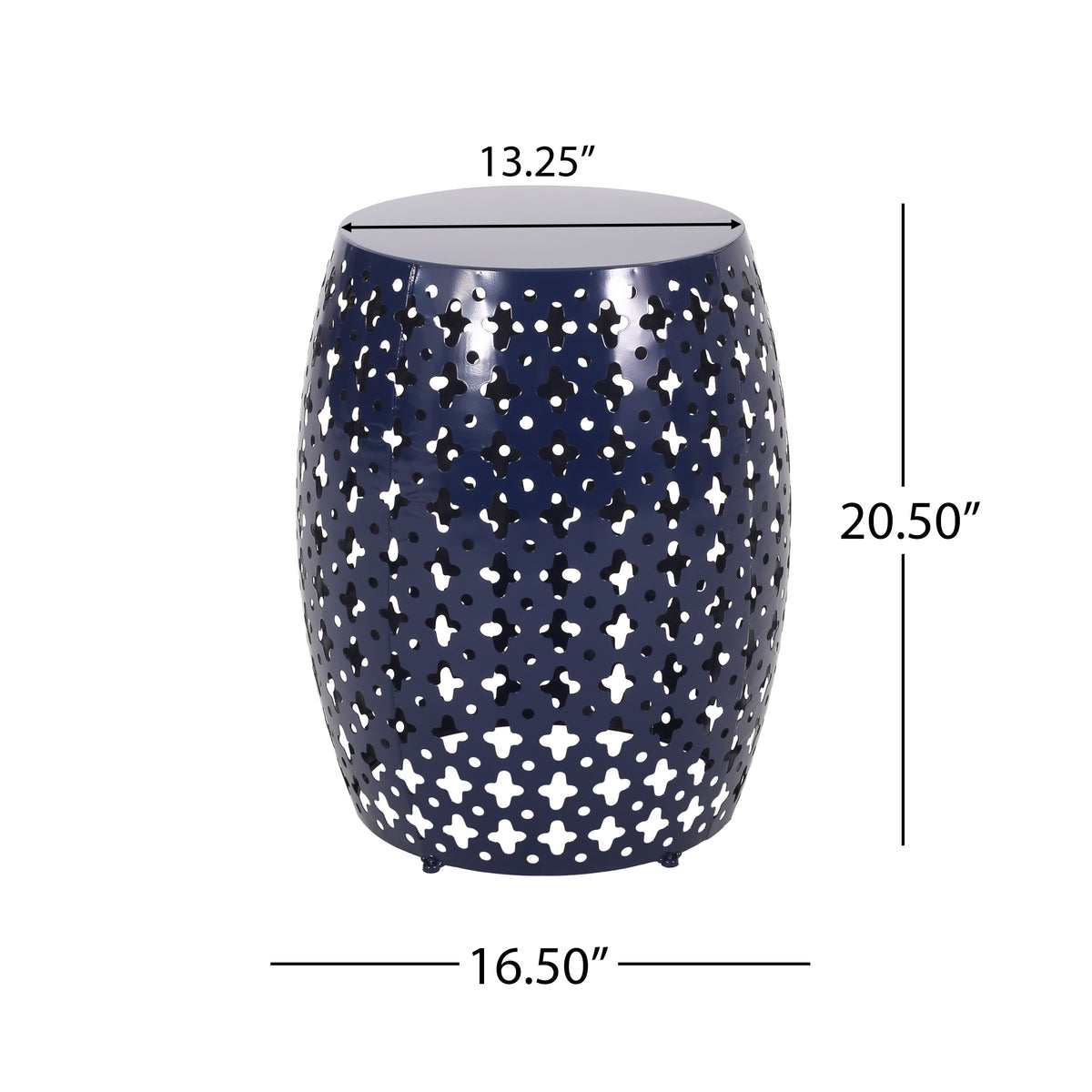 Metal End Table - Large