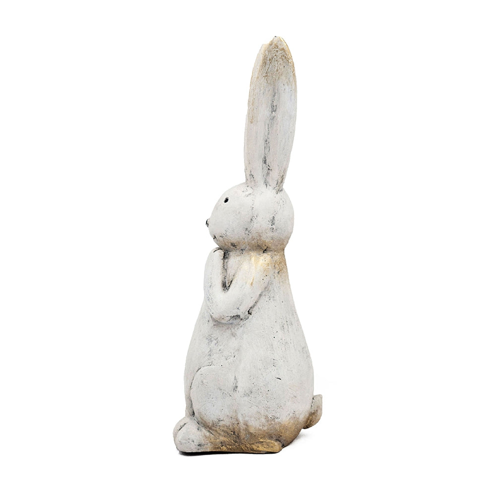 7.5x7x20" Textured Bunny Figurine