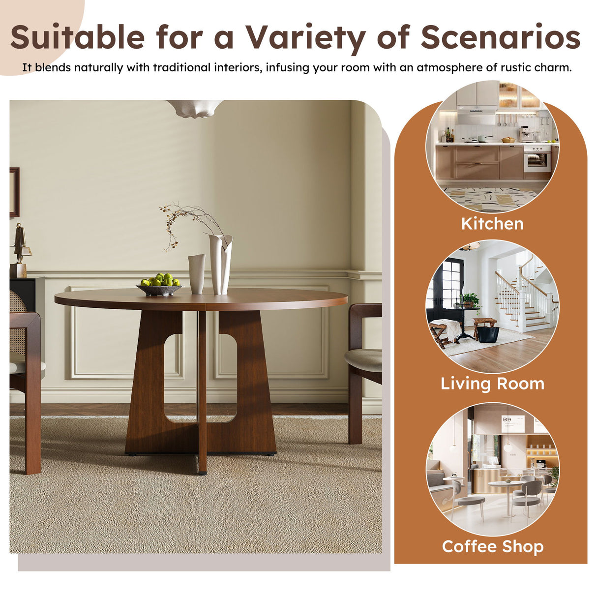 Round Dining Table For 4