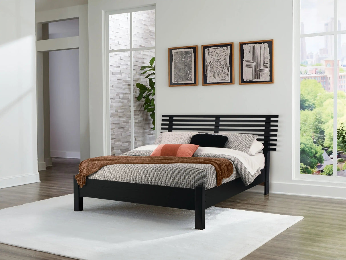 Danziar - Slat Panel Bed With Low Footboard - Best Buy Furniture