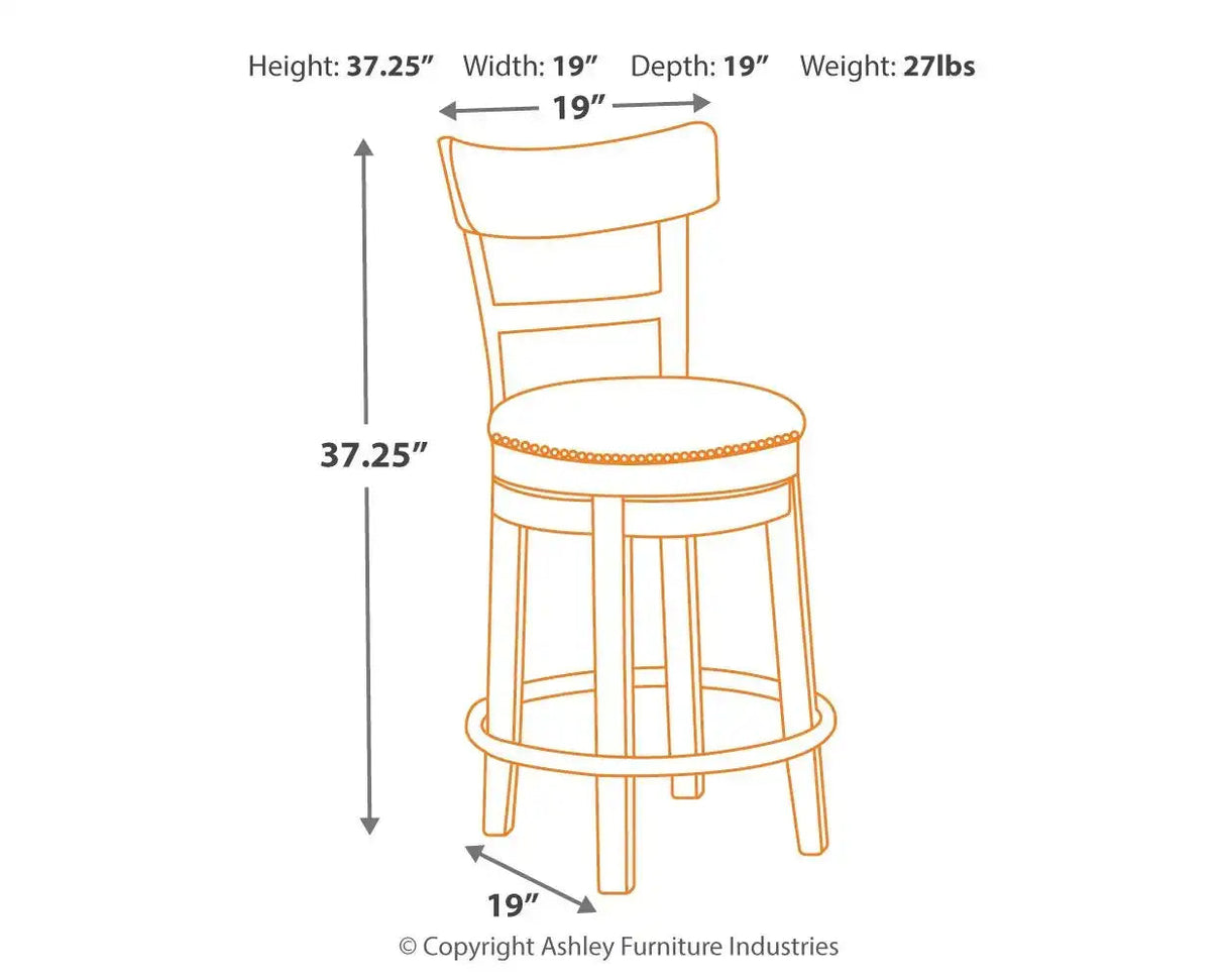 Pinnadel - Swivel Barstool - Best Buy Furniture