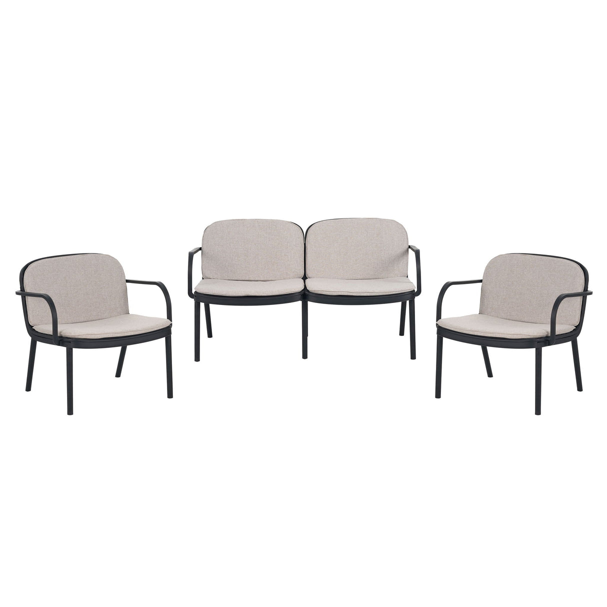 Luna - Outdoor Patio 3 Pieces Chat Set - Best Buy Furniture