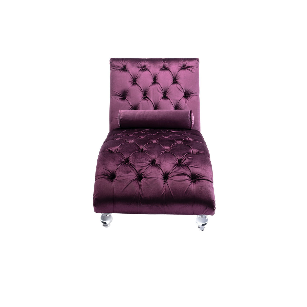Chaise Lounge Indoor, Button Tufted Upholstered Chaise Lounge Chair With Pillow