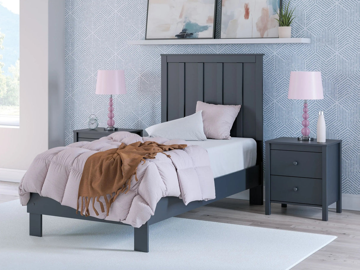 Simmenfort - Platform Bed With Panel Headboard - Best Buy Furniture