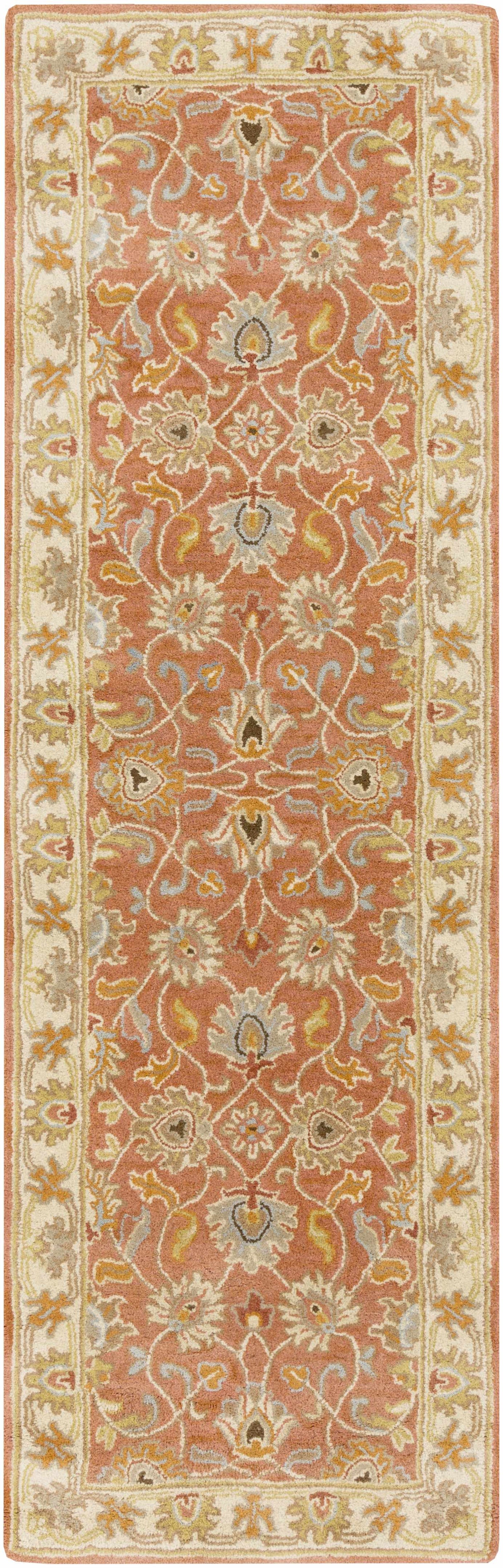 Caesar Hand Tufted Burnt Orange 1124 Wool Carpet