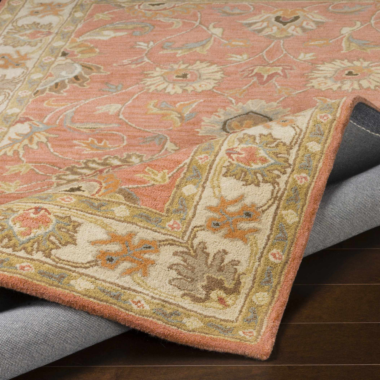 Caesar Hand Tufted Burnt Orange 1124 Wool Carpet