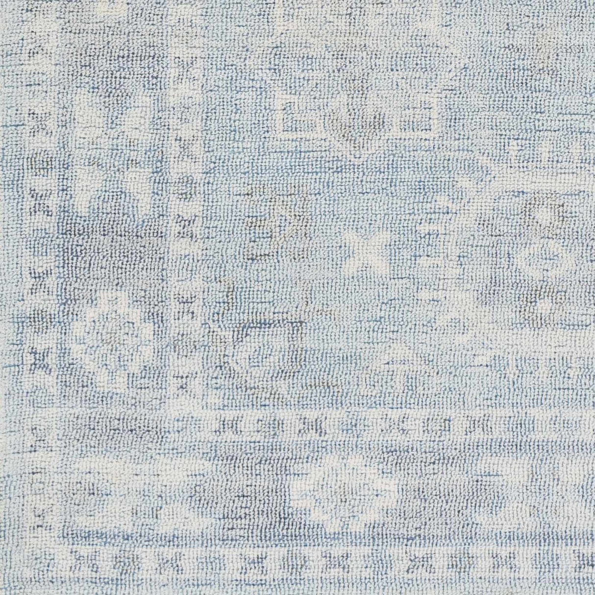 Calderbank Sky Blue Wool-Blend Area Rug