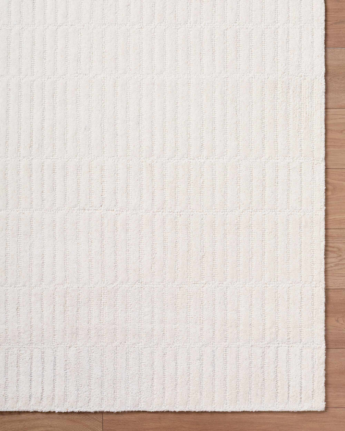 Finial Beige Wool Area Rug
