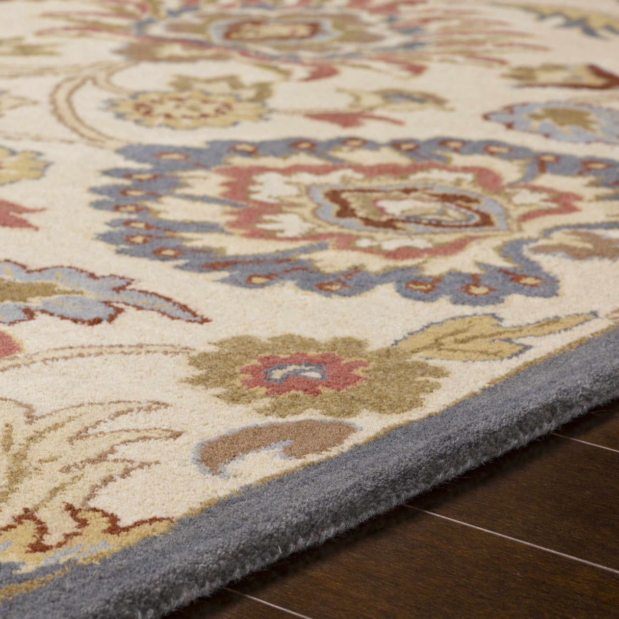 Conesus Hand Tufted Blue & Rust 1204 Area Rug - Clearance