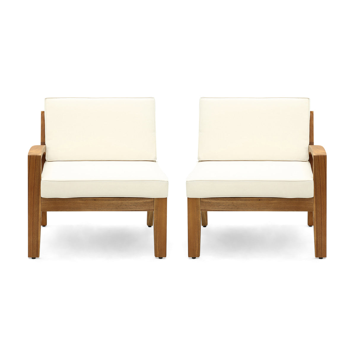 Grenada 5 Seater Acacia Wood Sectional Sofa Set