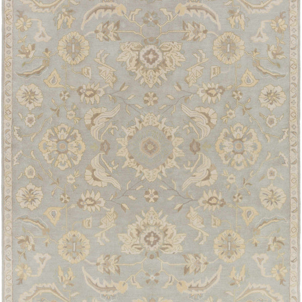 Copen Beige Floral Wool Rug