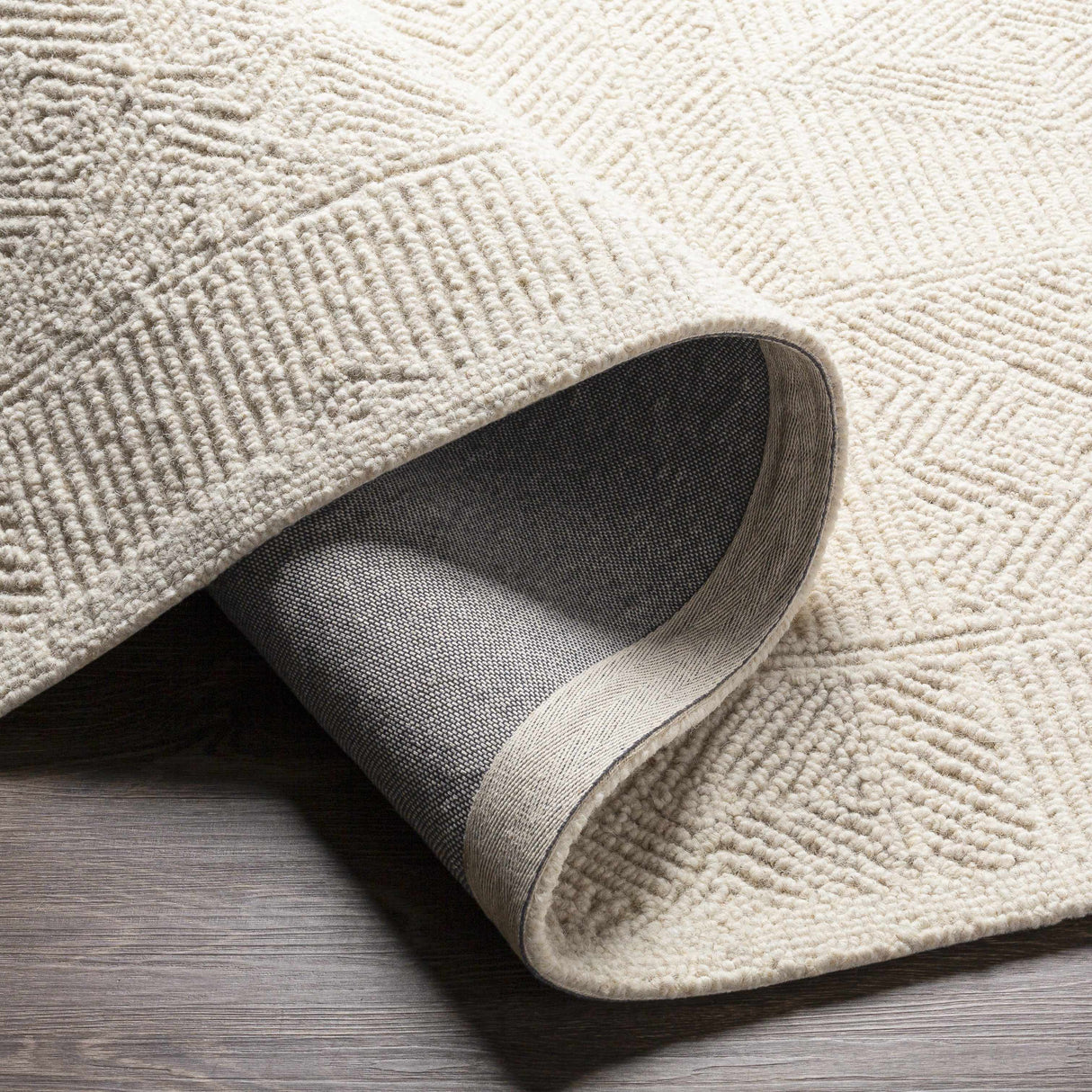 Cork Textured Wool Rug