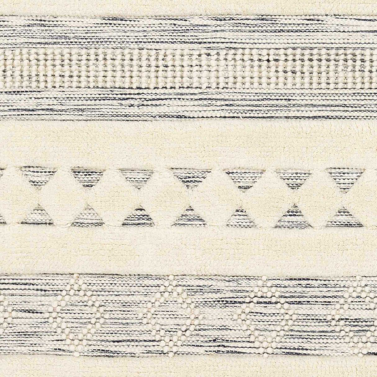 Corry Cream&Black Wool Rug - Clearance