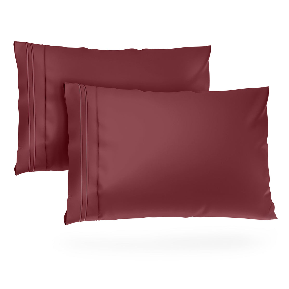 Everyday Pillowcases - Burgundy | Cosy House Collection