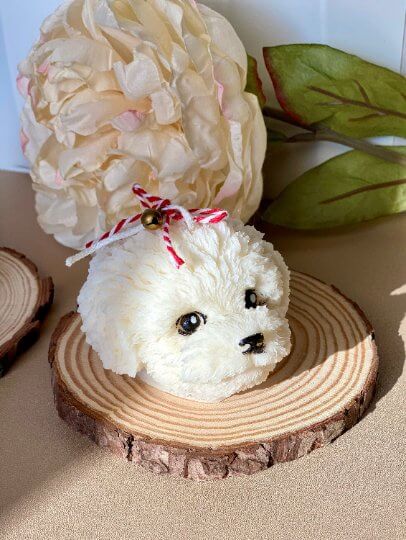 Cute Puppy Candle - Adorable Soy Wax Candle for Pet Lovers