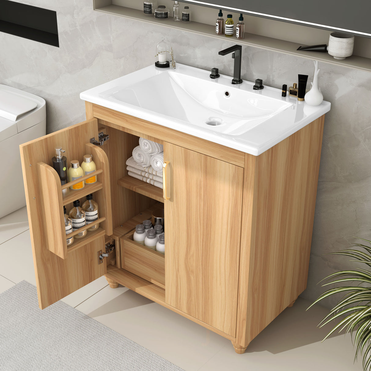30" Bathroom Vanity with Sink Combo