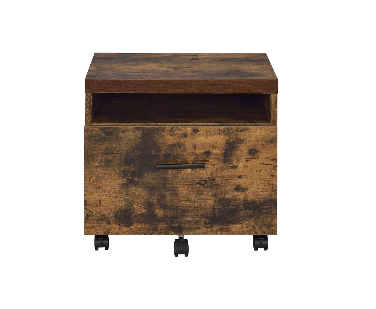 Bob - File Cabinet - Weathered Oak / Black - Best Buy Furniture