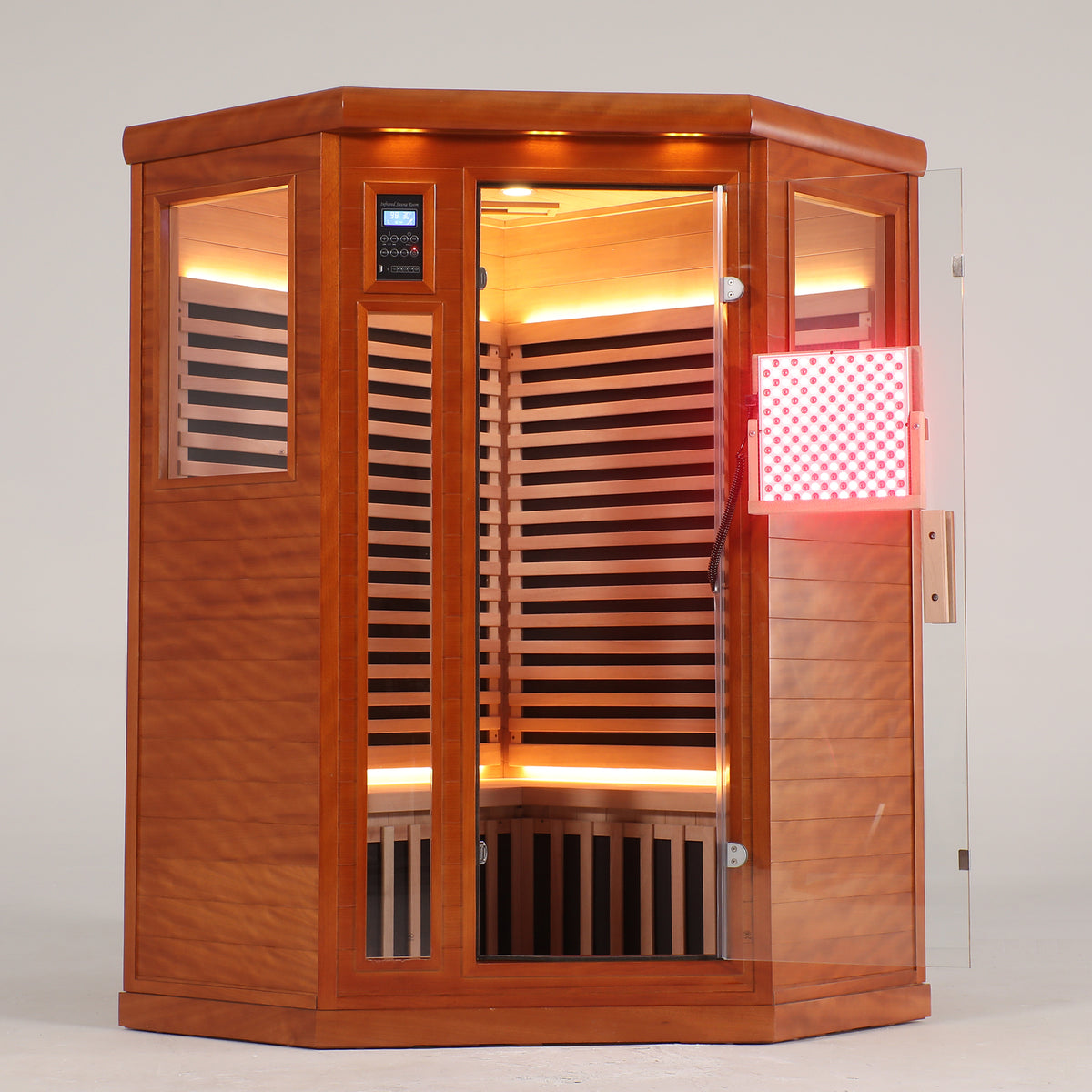 Two Persons Far Infrared Corner Sauna Room - Low EMF