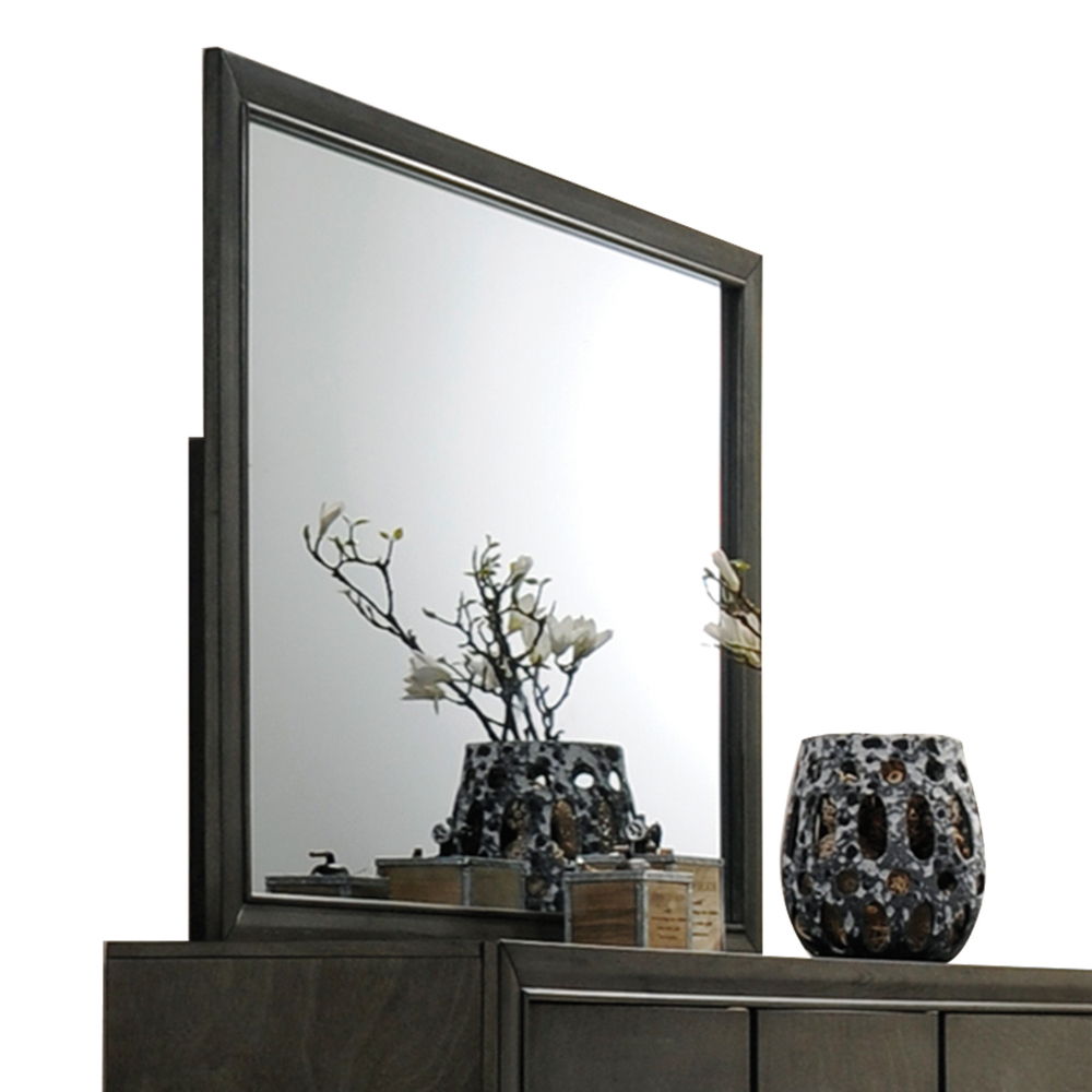 Carine - Mirror - Gray - Best Buy Furniture