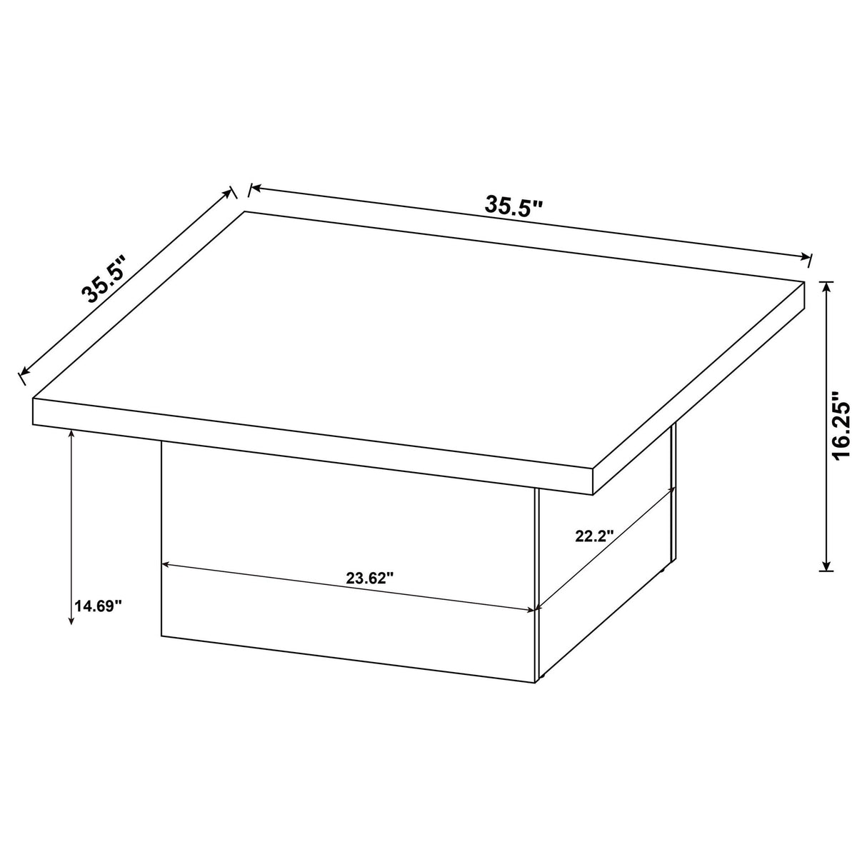 Exeter - Square Table Set