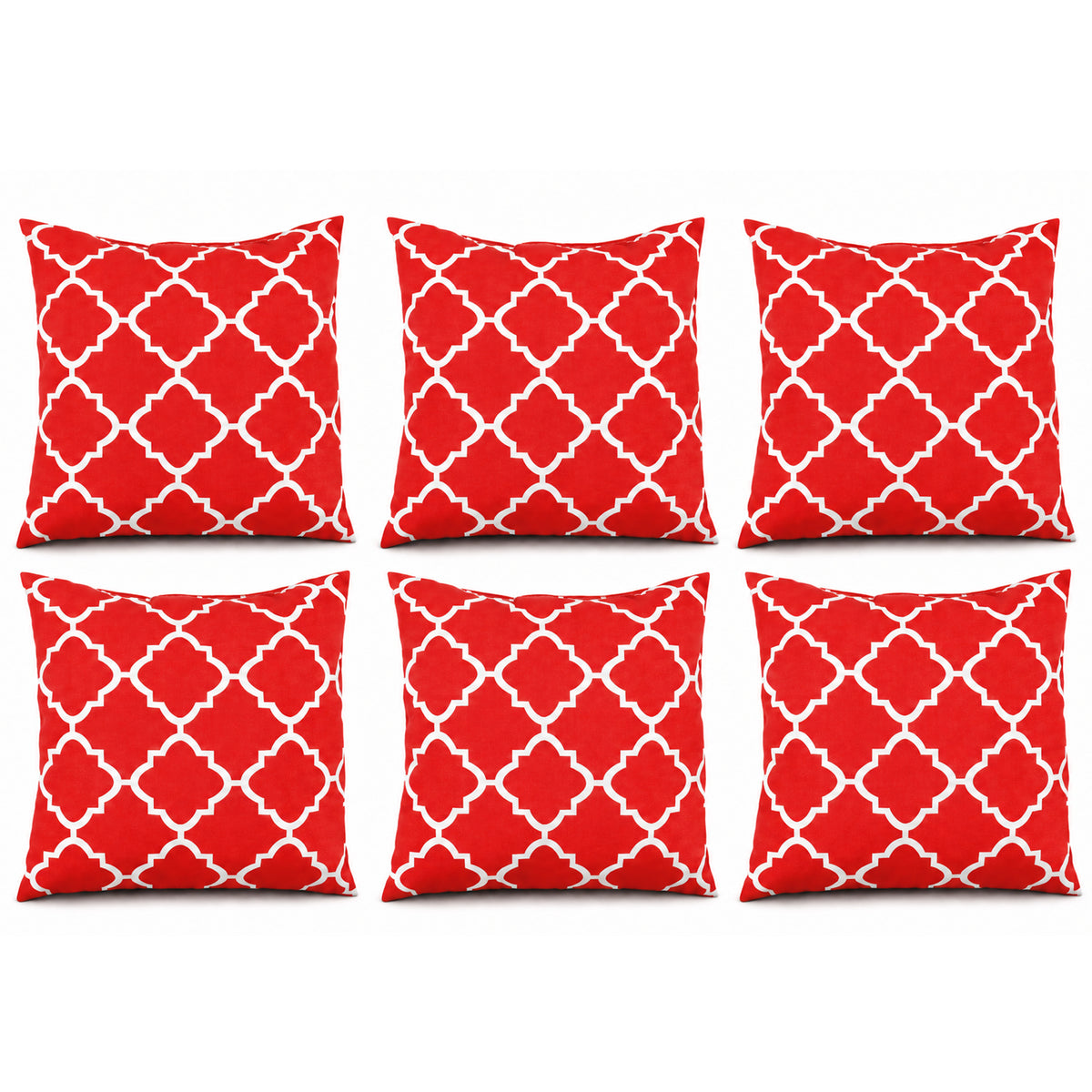 4 Pack Outdoor Pillow Covers - Water-Repellent Decorative Cushion Covers