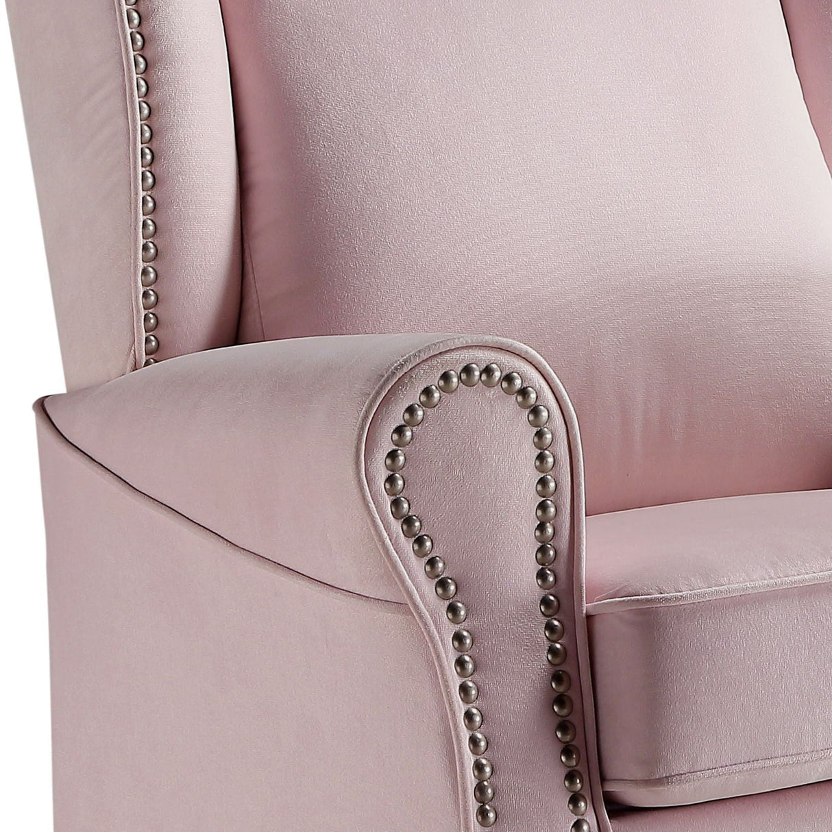 Tamaki - Glider Chair With Swivel - Pink - Best Buy Furniture