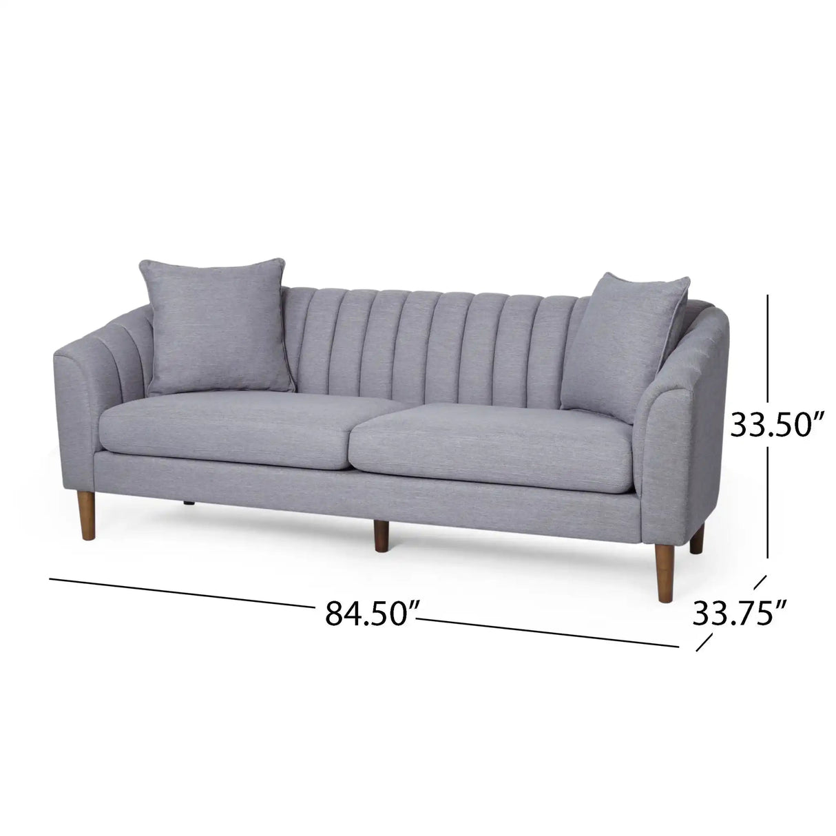 Contemporary 3 Seater Sofa With Plush Accents - Best Buy Furniture