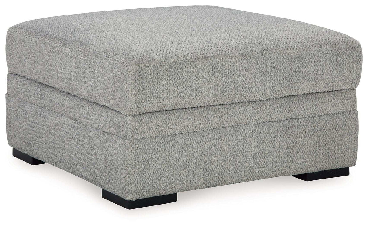 Casselbury - Ottoman With Storage - Cement - Best Buy Furniture