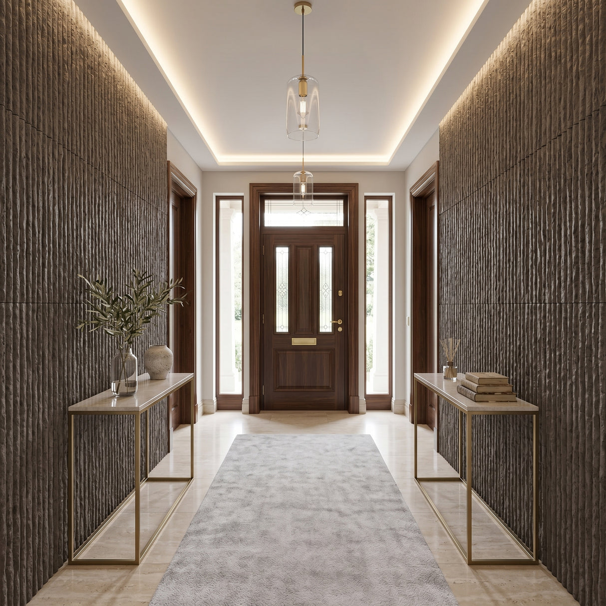 3D Faux Stone Wall Panels - 12 PCS PU Wainscoting