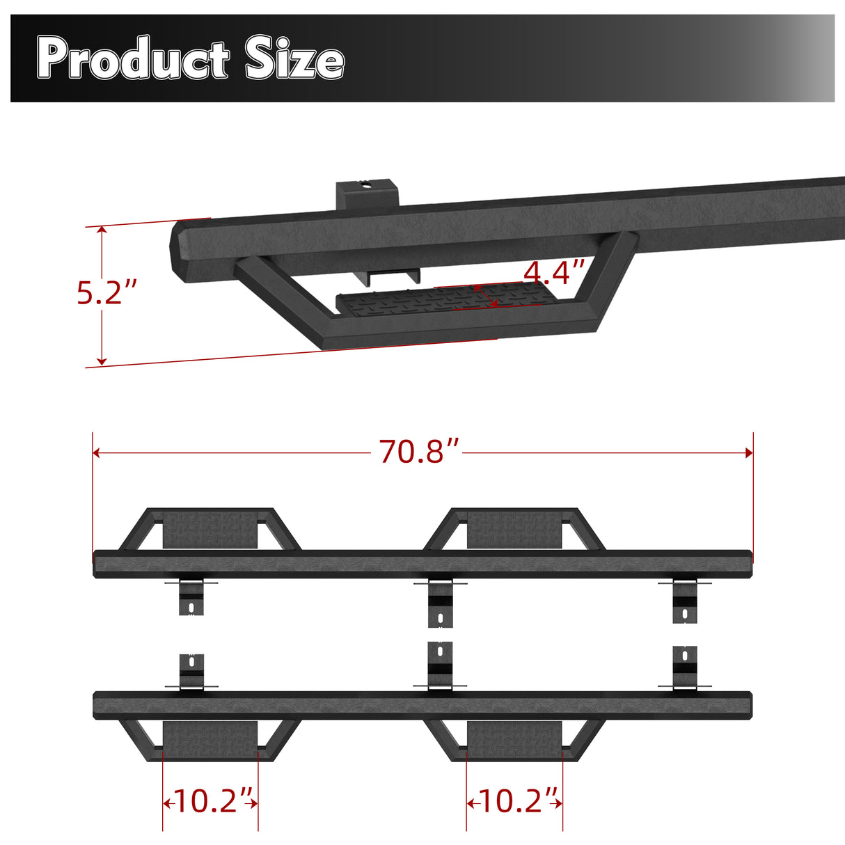 Running Boards Side Steps For 18-26 Wrangler JL (Include 4XE Model)